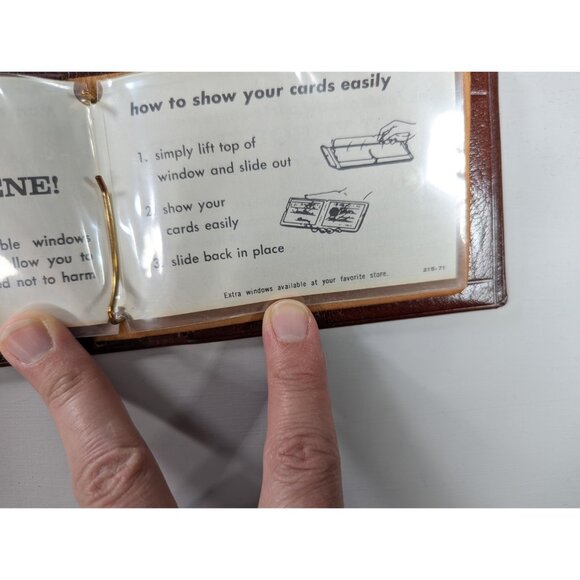 New Old Stock LORD BUXTON brown leather bifold wallet, Analine Calf leather - Picture 6 of 13